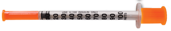 100 unit syringe (1.0 mL)